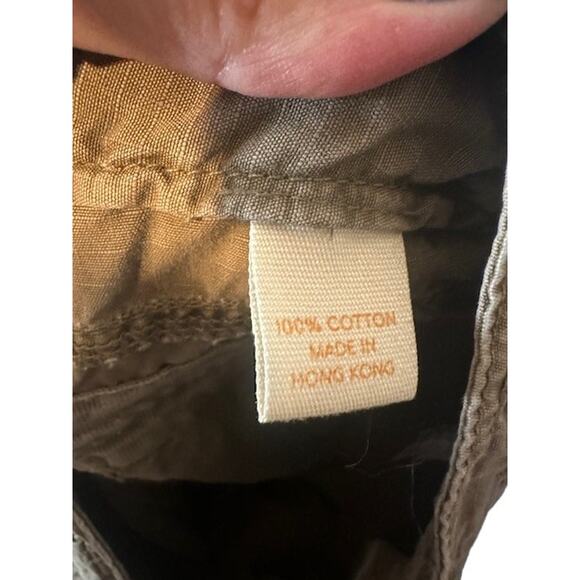 J. Crew Beige City Fit Broken-In Chino Capri Cropped Cotton Pants Women Sz 8 - Picture 11 of 11